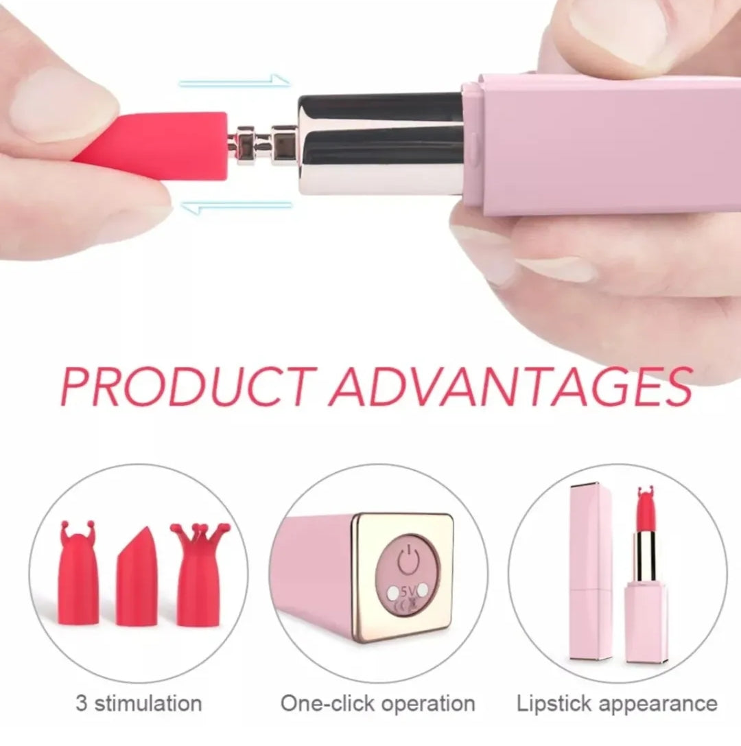 Ladies Toys 3 in 1 lipstick